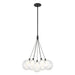 Bolla LED Chandelier Black-Mini Chandeliers-Kuzco Lighting-Lighting Design Store