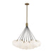 Bolla LED Chandelier Brushed Gold/Opal Glass-Mid. Chandeliers-Kuzco Lighting-Lighting Design Store