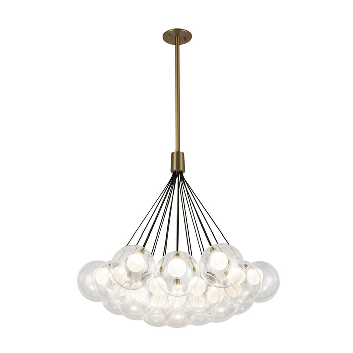 Bolla LED Chandelier Brushed Gold-Mid. Chandeliers-Kuzco Lighting-Lighting Design Store