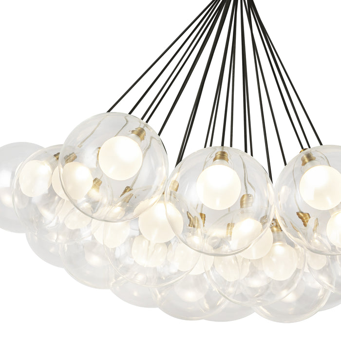 Bolla LED Chandelier Brushed Gold-Mid. Chandeliers-Kuzco Lighting-Lighting Design Store