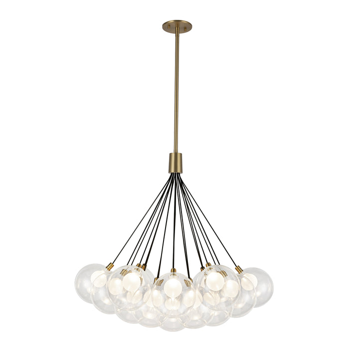 Bolla LED Chandelier Brushed Gold-Mid. Chandeliers-Kuzco Lighting-Lighting Design Store