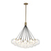 Bolla LED Chandelier Brushed Gold-Mid. Chandeliers-Kuzco Lighting-Lighting Design Store