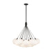 Bolla LED Chandelier Black/Opal Glass-Mid. Chandeliers-Kuzco Lighting-Lighting Design Store