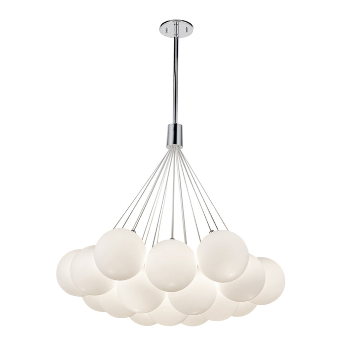 Bolla LED Chandelier Opal Glass-Mid. Chandeliers-Kuzco Lighting-Lighting Design Store