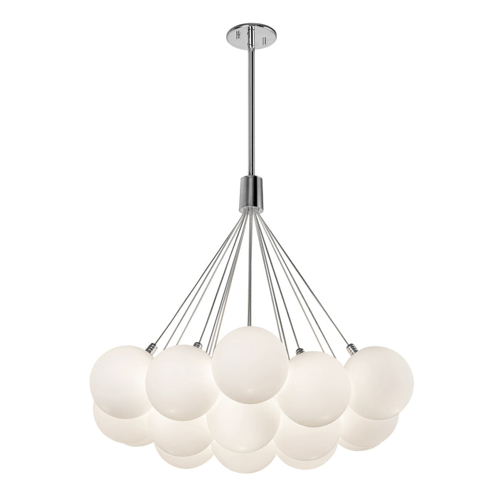 Bolla LED Chandelier Opal Glass-Mid. Chandeliers-Kuzco Lighting-Lighting Design Store