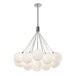 Bolla LED Chandelier Opal Glass-Mid. Chandeliers-Kuzco Lighting-Lighting Design Store
