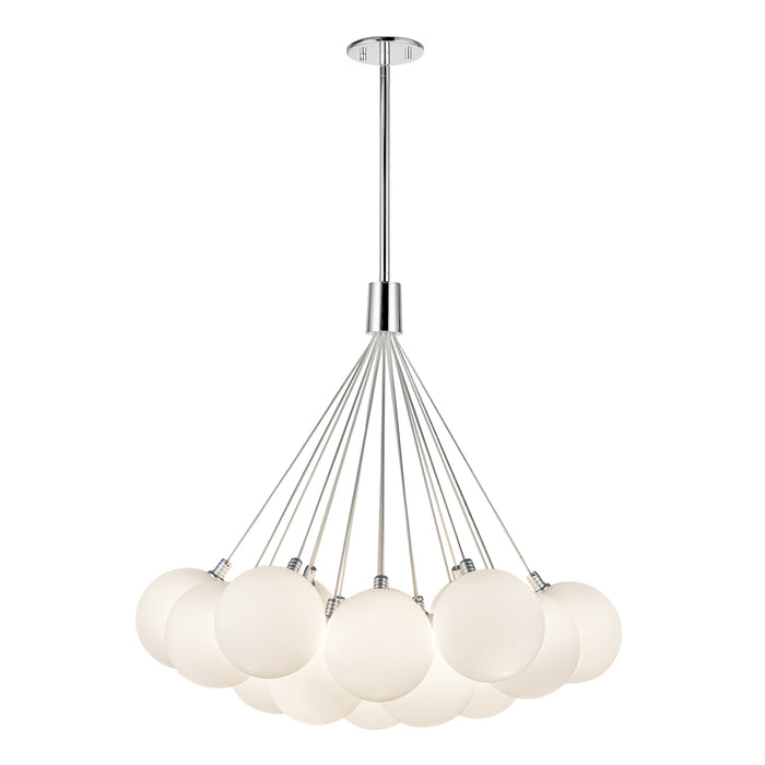 Bolla LED Chandelier Opal Glass-Mid. Chandeliers-Kuzco Lighting-Lighting Design Store