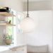 Bolla LED Pendant Brushed Gold/Opal Glass-Mini Pendants-Kuzco Lighting-Lighting Design Store