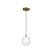 Bolla LED Pendant Brushed Gold-Mini Pendants-Kuzco Lighting-Lighting Design Store
