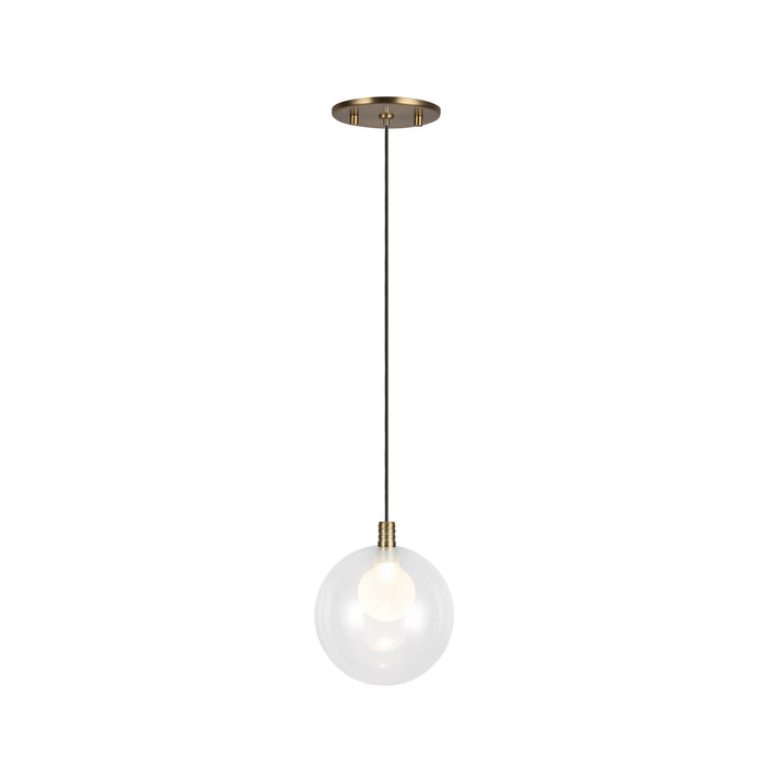 Bolla LED Pendant Brushed Gold-Mini Pendants-Kuzco Lighting-Lighting Design Store