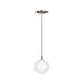 Bolla LED Pendant Brushed Gold-Mini Pendants-Kuzco Lighting-Lighting Design Store