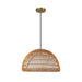 Bondi One Light Pendant Brushed Gold/Opal-Pendants-Alora-Lighting Design Store