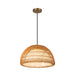 Bondi One Light Pendant Brushed Gold/Opal-Pendants-Alora-Lighting Design Store