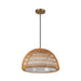 Bondi One Light Pendant Brushed Gold/Opal-Pendants-Alora-Lighting Design Store