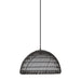 Bondi One Light Pendant Matte Black/Opal-Pendants-Alora-Lighting Design Store