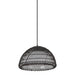 Bondi One Light Pendant Matte Black/Opal-Pendants-Alora-Lighting Design Store