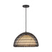 Bondi One Light Pendant Matte Black/Opal-Pendants-Alora-Lighting Design Store