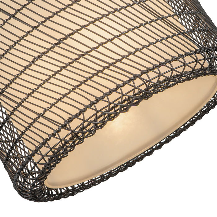 Bondi One Light Pendant Matte Black/Opal Glass-Pendants-Alora-Lighting Design Store