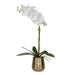 Cami Orchid Artificial Flower Hammered Brass-Home Accents-Uttermost-Lighting Design Store