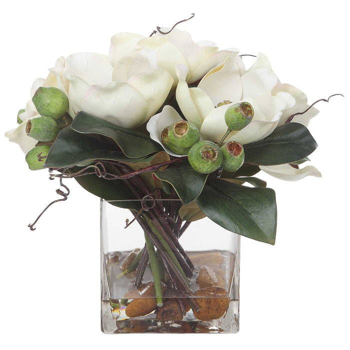 Dobbins Magnolia Artificial Flower Natural-Home Accents-Uttermost-Lighting Design Store
