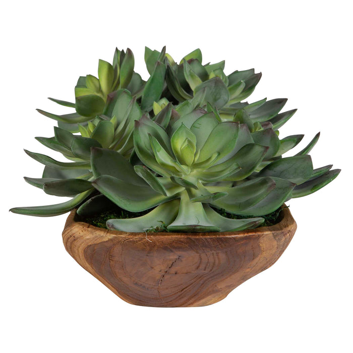 Yuma Centerpiece Natural Teak-Home Accents-Uttermost-Lighting Design Store