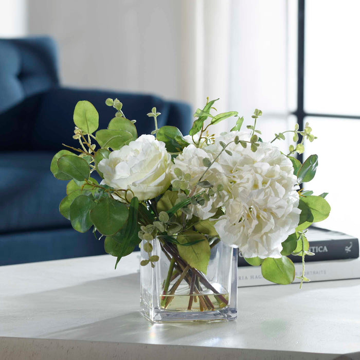 Rosewood Bouquet Featuring Cream-Home Accents-Uttermost-Lighting Design Store