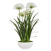 Purity Agapanthus Centerpiece Gloss White-Home Accents-Uttermost-Lighting Design Store