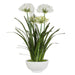 Purity Agapanthus Centerpiece Gloss White-Home Accents-Uttermost-Lighting Design Store
