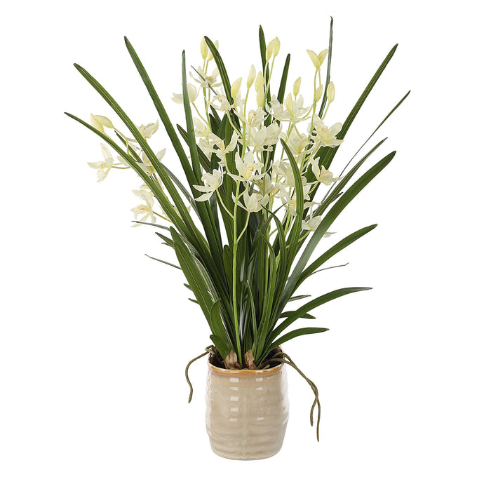 Ariana Orchid Planter Cream-Home Accents-Uttermost-Lighting Design Store