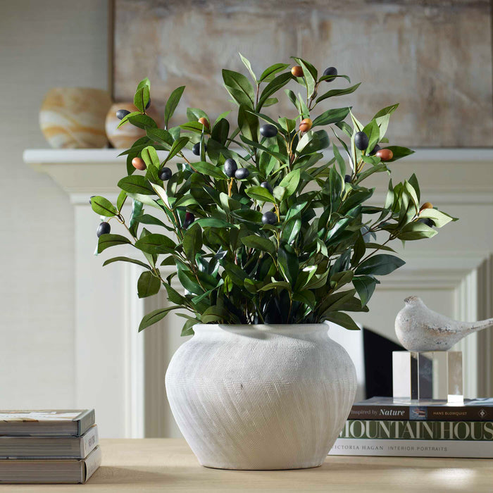 Elena Olive Centerpiece Organic Etched Texture-Home Accents-Uttermost-Lighting Design Store