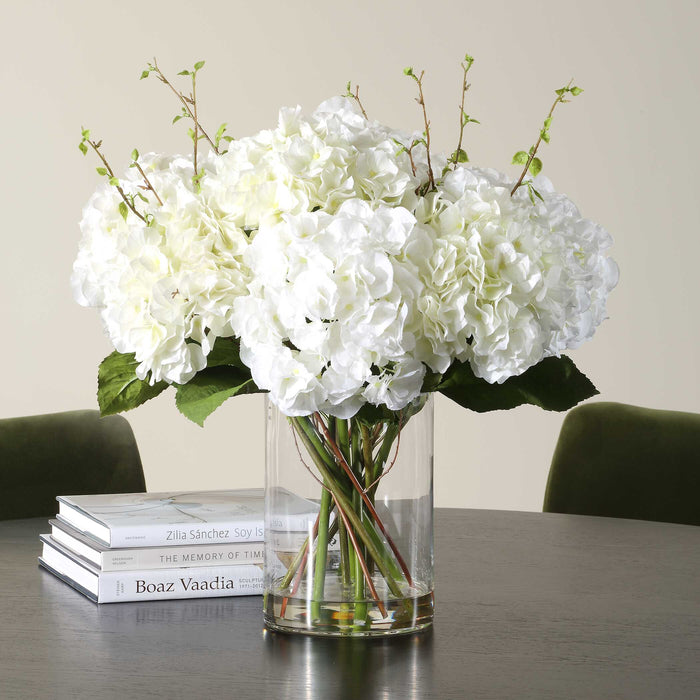 Anastasia Hydrangea Centerpiece Natural-Home Accents-Uttermost-Lighting Design Store