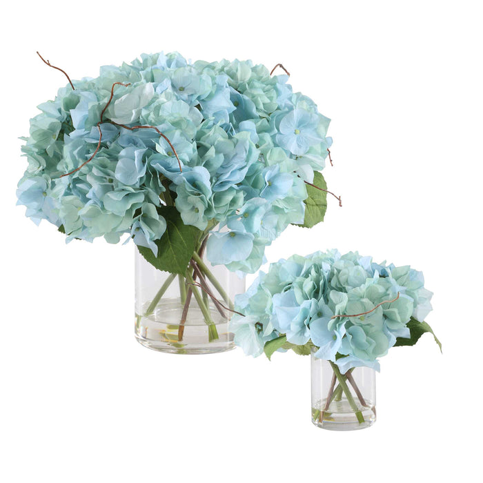 Tranquil Vases Set/2 Blue-Home Accents-Uttermost-Lighting Design Store