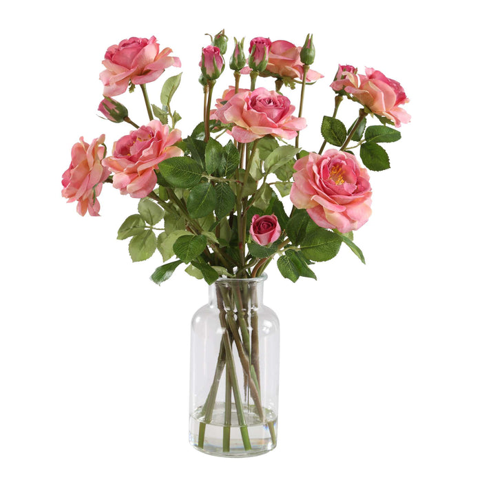 Adoration Rose Bouquet Pink-Home Accents-Uttermost-Lighting Design Store