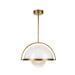Bowery LED Pendant Vintage Brass-Pendants-Kuzco Lighting-Lighting Design Store