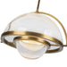 Bowery LED Pendant Vintage Brass-Pendants-Kuzco Lighting-Lighting Design Store