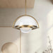 Bowery LED Pendant Vintage Brass-Pendants-Kuzco Lighting-Lighting Design Store
