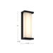 Bravo LED Exterior Wall Mount Black-Exterior-Kuzco Lighting-Lighting Design Store