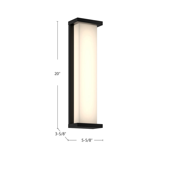 Bravo LED Exterior Wall Mount Black-Exterior-Kuzco Lighting-Lighting Design Store
