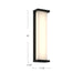 Bravo LED Exterior Wall Mount Black-Exterior-Kuzco Lighting-Lighting Design Store