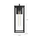 Brentwood One Light Exterior Wall Mount Clear Glass/Textured Black-Exterior-Alora-Lighting Design Store