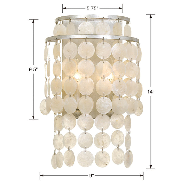 Brielle Wall Mount-Sconces-Crystorama-Lighting Design Store