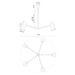 Brickell Five Light Chandelier Matte White/Hazelnut Leather-Large Chandeliers-Alora-Lighting Design Store