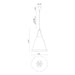 Brickell Three Light Pendant Matte White/Hazelnut Leather-Pendants-Alora-Lighting Design Store