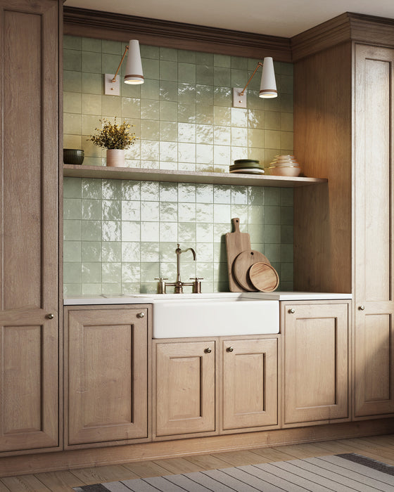 Brickell One Light Wall Sconce Matte White/Hazelnut Leather-Lamps-Alora-Lighting Design Store