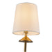 Bridgette Four Light Chandelier Brushed Gold/White Linen-Large Chandeliers-Alora-Lighting Design Store