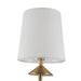 Bridgette Four Light Chandelier Brushed Gold/White Linen-Large Chandeliers-Alora-Lighting Design Store