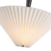 Bridgette One Light Pendant Matte Black/Folded White-Pendants-Alora-Lighting Design Store