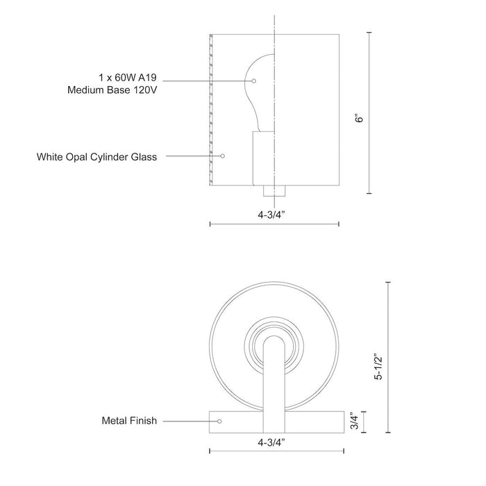 Bridgewater Vanity-Sconces-Kuzco Lighting-Lighting Design Store