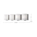 Bridgewater Four Light Vanity Brushed Nickel-Bathroom Fixtures-Kuzco Lighting-Lighting Design Store