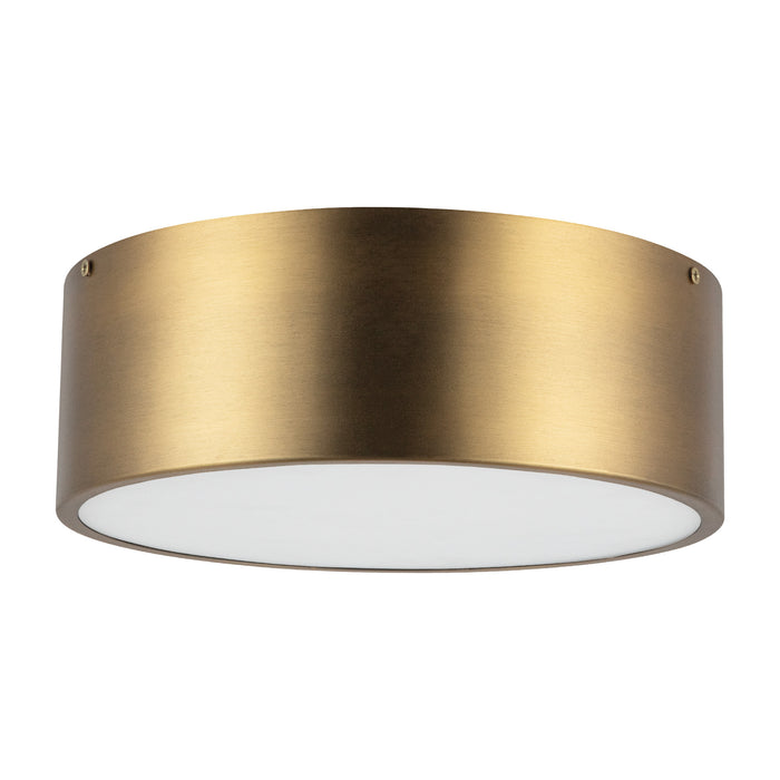Brisbane Two Light Flush Mount Aged Gold-Flush Mounts-Alora-Lighting Design Store